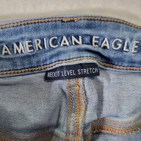 American Eagle Jeans Ne(x)t Level Stretch Jegging Women’s Size 0 Blue Denim - Picture 6 of 16